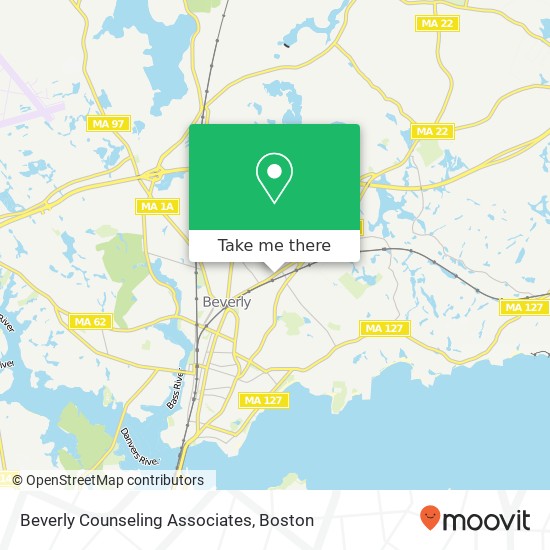 Beverly Counseling Associates map