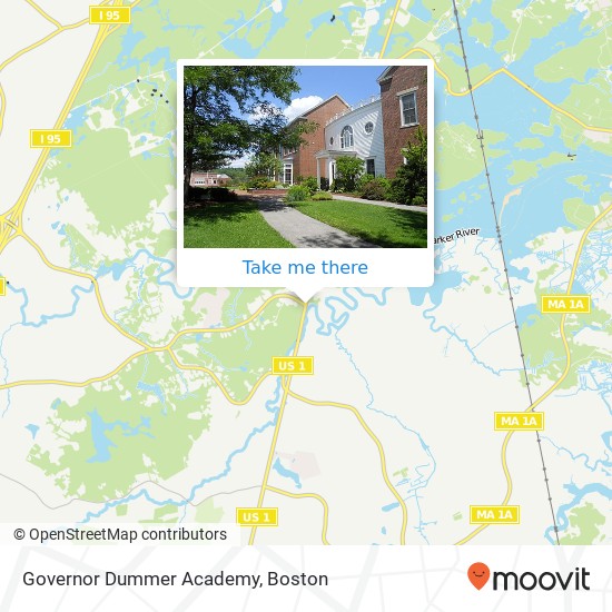 Mapa de Governor Dummer Academy