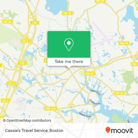 Cassie's Travel Service map