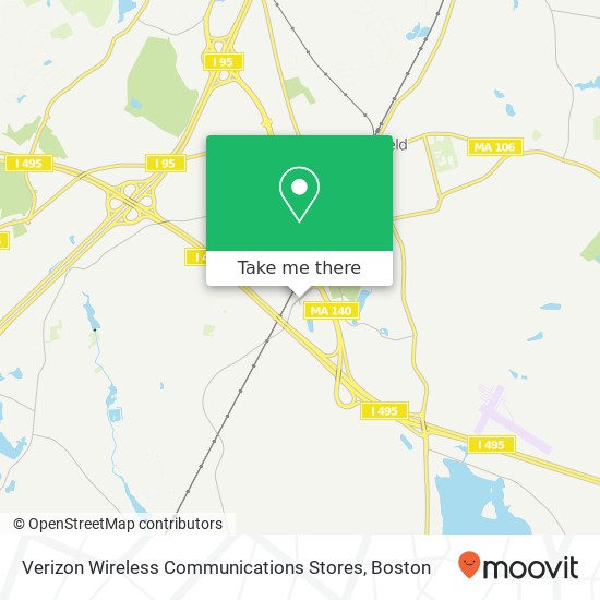 Mapa de Verizon Wireless Communications Stores