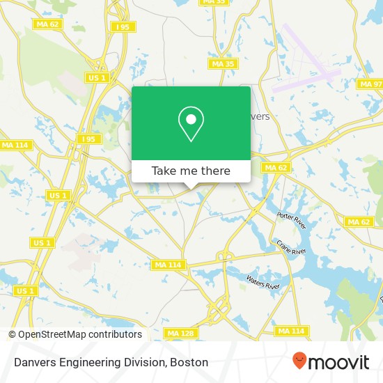 Mapa de Danvers Engineering Division