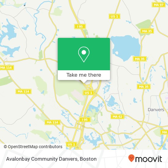 Avalonbay Community Danvers map