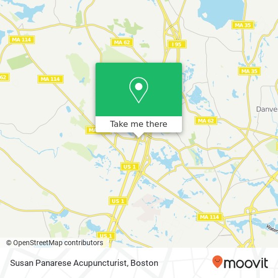 Susan Panarese Acupuncturist map