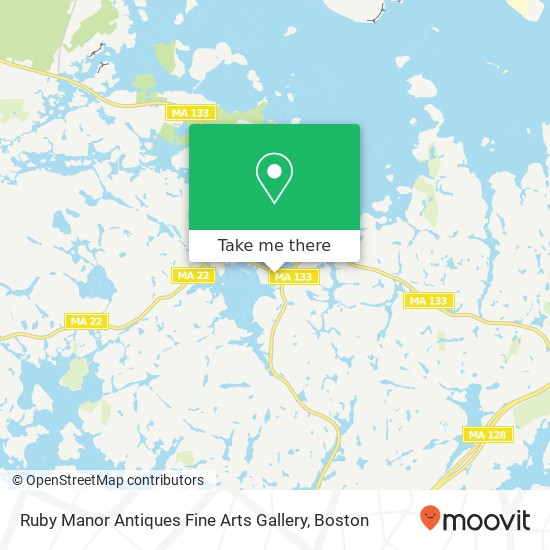 Ruby Manor Antiques Fine Arts Gallery map