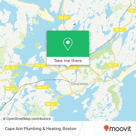 Cape Ann Plumbing & Heating map