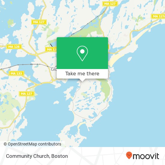 Community Church map