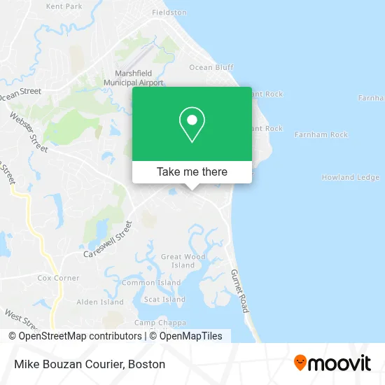 Mike Bouzan Courier map