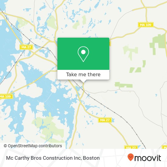 Mapa de Mc Carthy Bros Construction Inc