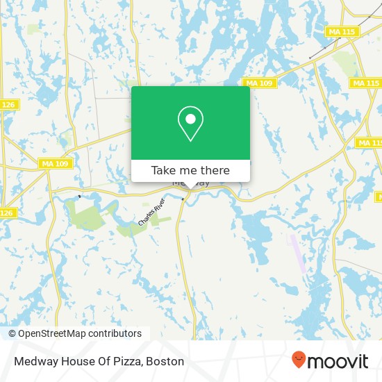 Mapa de Medway House Of Pizza