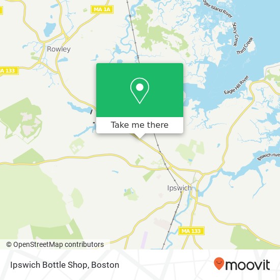 Mapa de Ipswich Bottle Shop