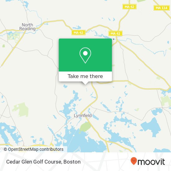 Cedar Glen Golf Course map