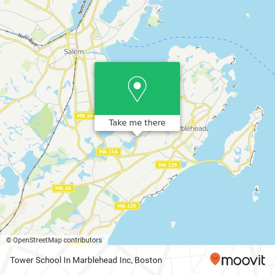 Tower School In Marblehead Inc map