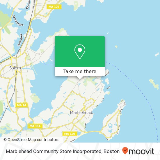 Mapa de Marblehead Community Store Incorporated