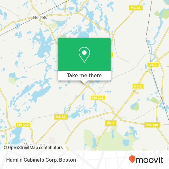 Hamlin Cabinets Corp map