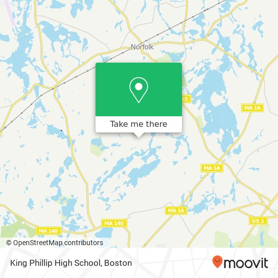Mapa de King Phillip High School
