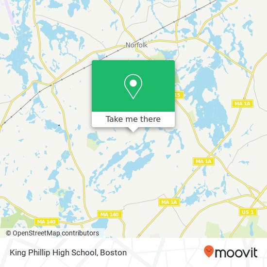 King Phillip High School map