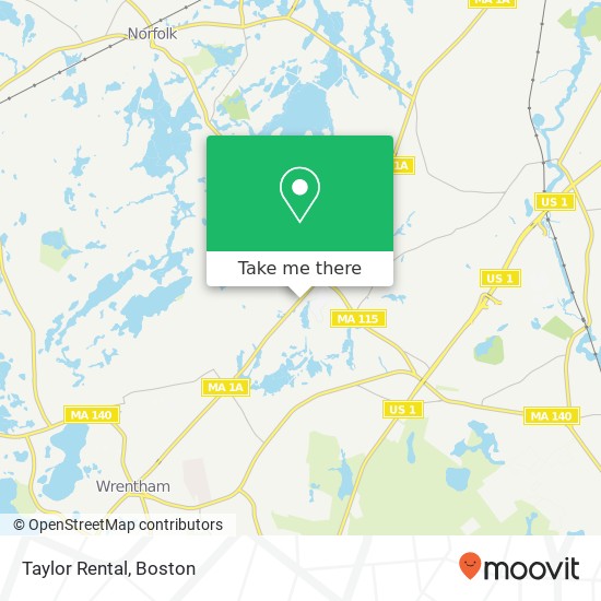 Taylor Rental map