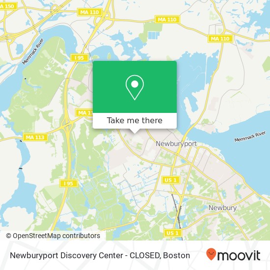 Mapa de Newburyport Discovery Center - CLOSED