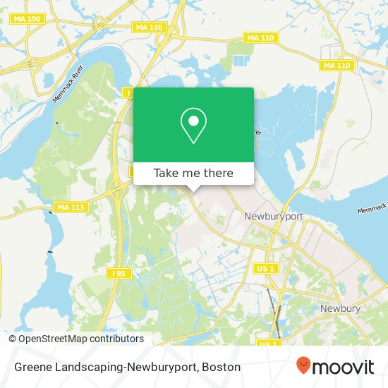 Greene Landscaping-Newburyport map