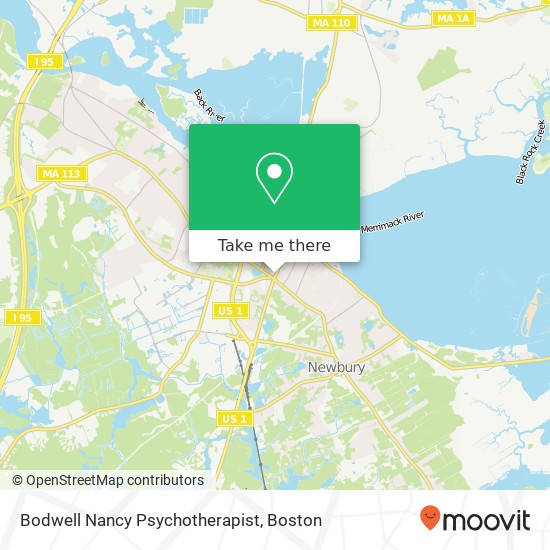 Bodwell Nancy Psychotherapist map