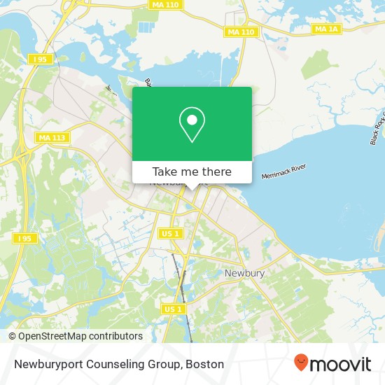 Newburyport Counseling Group map