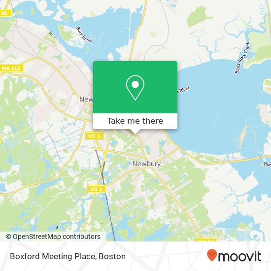 Boxford Meeting Place map