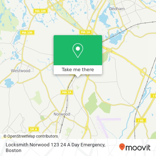 Locksmith Norwood 123 24 A Day Emergency map