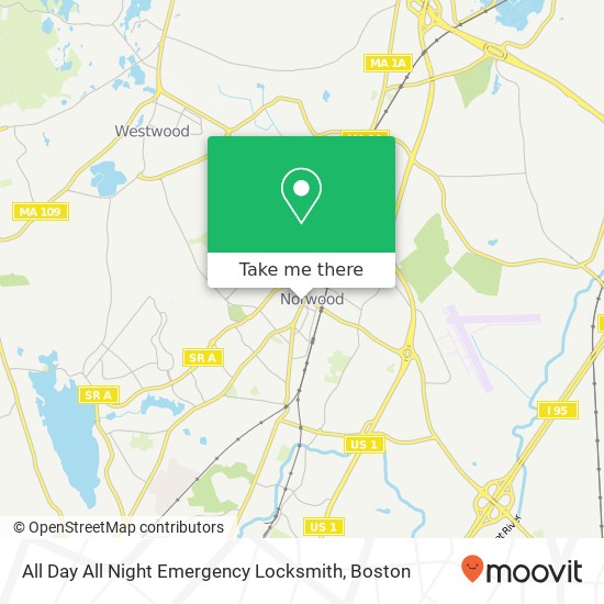 All Day All Night Emergency Locksmith map