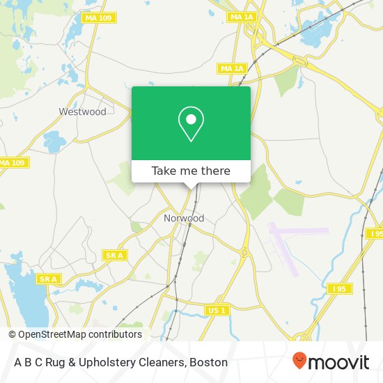 A B C Rug & Upholstery Cleaners map