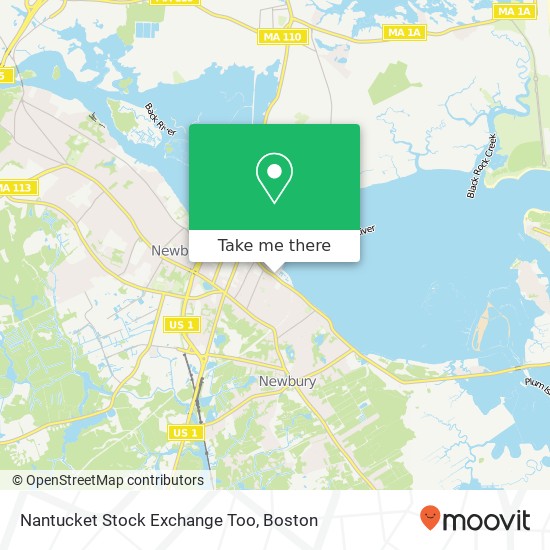 Mapa de Nantucket Stock Exchange Too