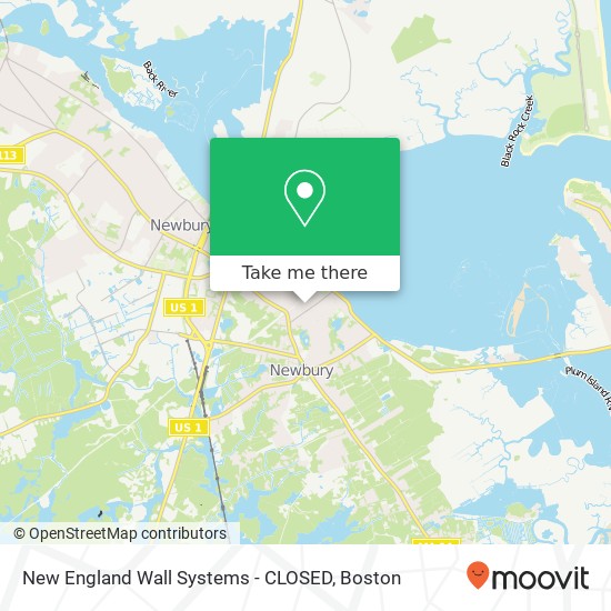 Mapa de New England Wall Systems - CLOSED