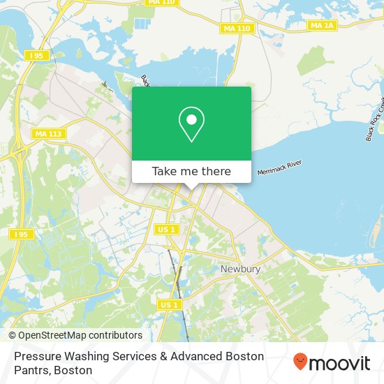 Mapa de Pressure Washing Services & Advanced Boston Pantrs