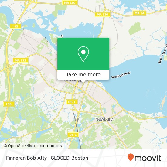 Finneran Bob Atty - CLOSED map