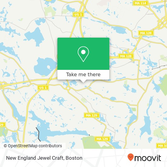 Mapa de New England Jewel Craft