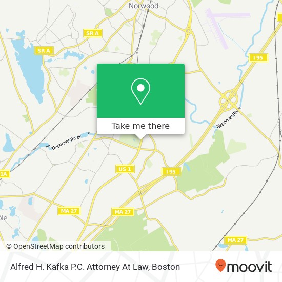 Alfred H. Kafka P.C. Attorney At Law map