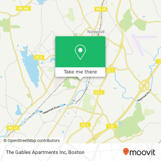 The Gables Apartments Inc map