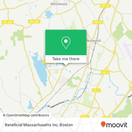 Mapa de Beneficial Massachusetts Inc