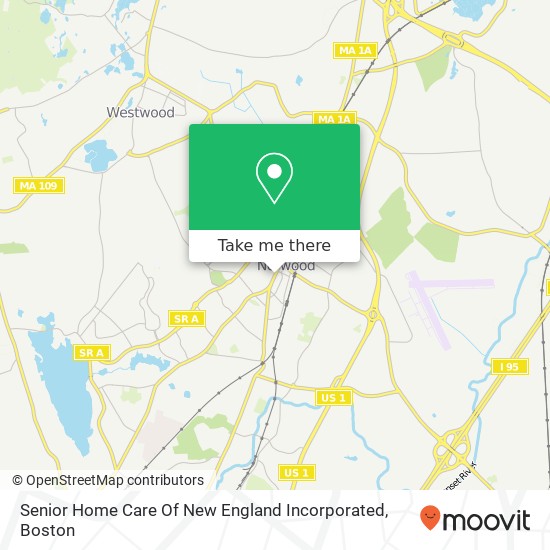 Mapa de Senior Home Care Of New England Incorporated