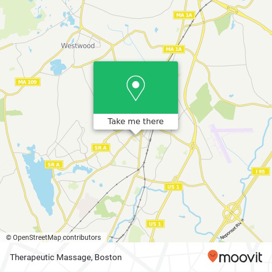 Therapeutic Massage map