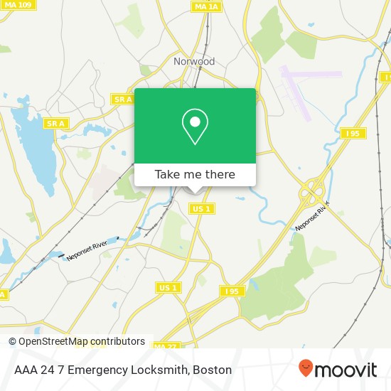 Mapa de AAA 24 7 Emergency Locksmith