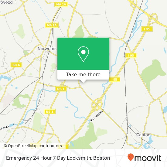 Emergency 24 Hour 7 Day Locksmith map