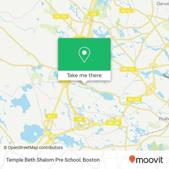 Temple Beth Shalom Pre School map