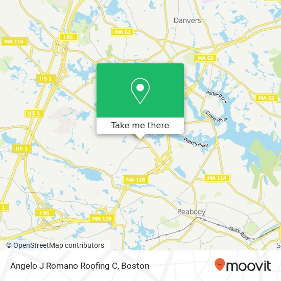 Angelo J Romano Roofing C map