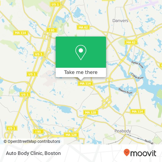 Auto Body Clinic map