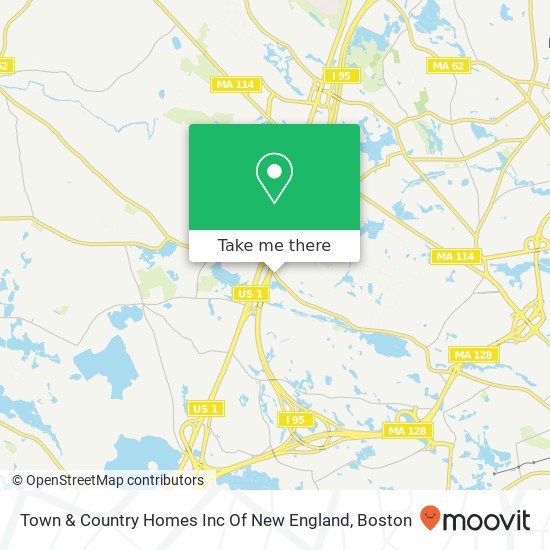 Town & Country Homes Inc Of New England map