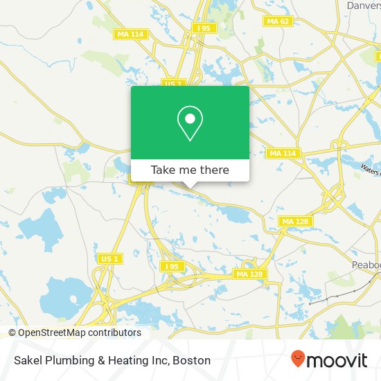 Sakel Plumbing & Heating Inc map