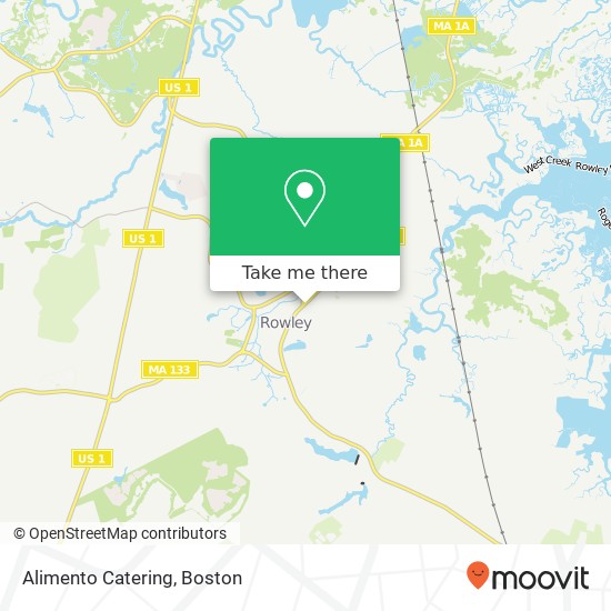 Alimento Catering map