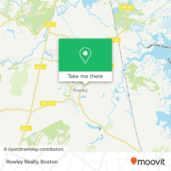 Rowley Realty map
