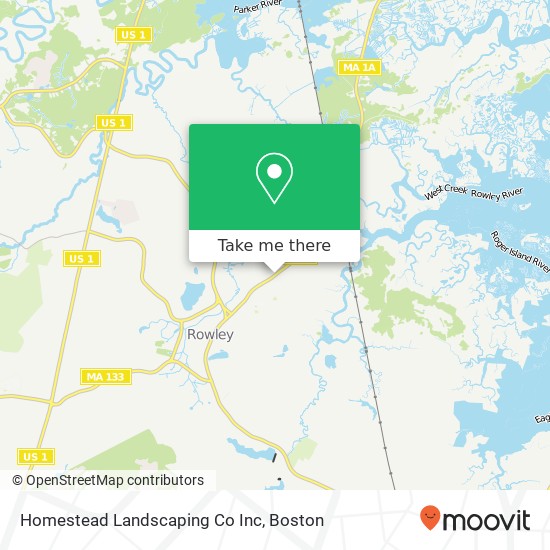 Homestead Landscaping Co Inc map