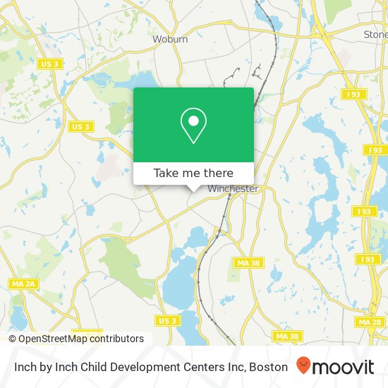 Mapa de Inch by Inch Child Development Centers Inc